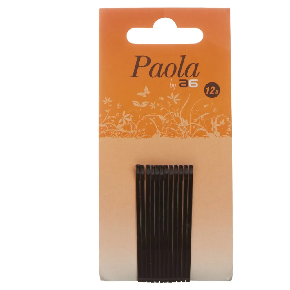 Asuer Horquilla Con Bolita 5cm Negro Paola 12uds